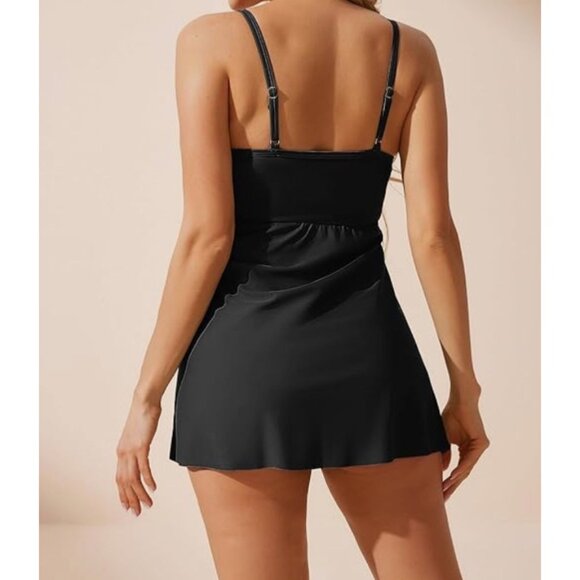 Maternity Black Wrap Swimsuit With Adjustable Straps - Size L - Picture 2 of 9